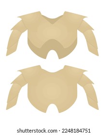Medieval vest chest. vector illustration