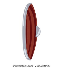 Medieval Viking shield icon Vector illustration