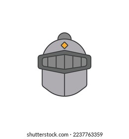 Medieval war troop helmet icon is suitable for your web, apk or project with a medieval theme