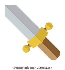 Tipo de guerra medieval de arma corta espada