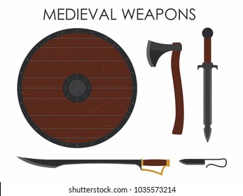 Medieval war weapons 