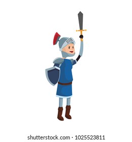 Medieval warrior cartoon