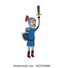 Medieval warrior cartoon