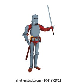 Medieval warrior cartoon