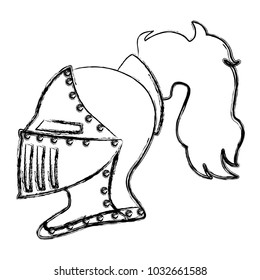 Medieval warrior helmet