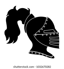 Medieval warrior helmet