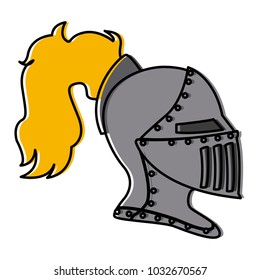 Medieval warrior helmet