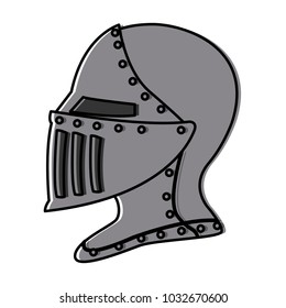 Medieval warrior helmet
