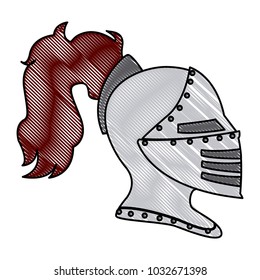 Medieval warrior helmet