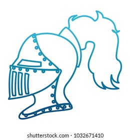 Medieval warrior helmet