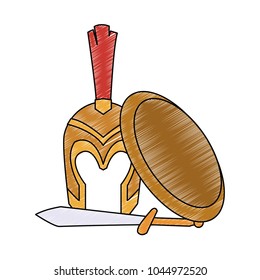 Medieval warrior helmet