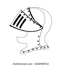 Medieval warrior helmet