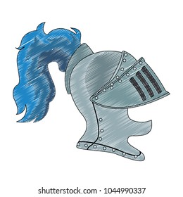 Medieval warrior helmet