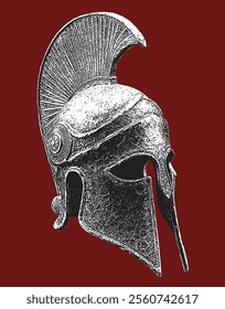 Medieval Warrior Knight Spartan Helmet