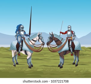 Medieval warriors on war