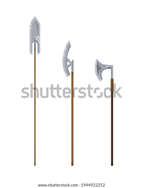 Medieval Weapon Collection Ancient Weaponry War Stock Vector (Royalty ...