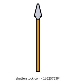 medieval weapon icon flat arrow