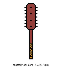 medieval weapon icon flat mace