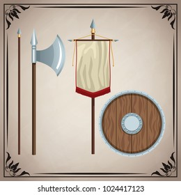 Medieval weapons icons