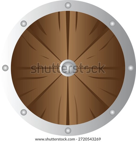 A Medieval Wooden Shield For Combat