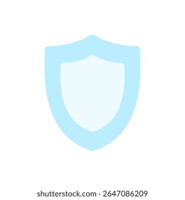 A medieval-style shield with metallic borders and a central crest, symbolizing defense and honor. Great for protection icons or fantasy inventory items.