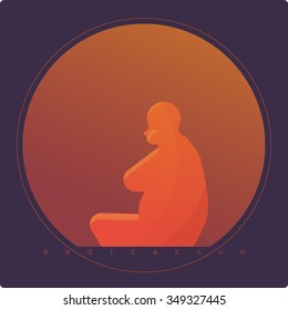 meditating monk
