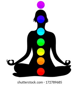 Meditating Silhouette