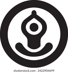 Meditation and Balance Icon vector