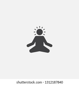 meditation base icon. Simple sign illustration. meditation symbol design. Can be used for web, print and mobile