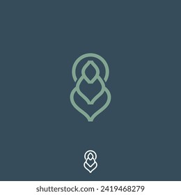 meditation buddhas illustration simple lineart vector logo design, financial logo, religious, spiritual do using aobe illustrator