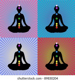 Meditation with Chakras Set