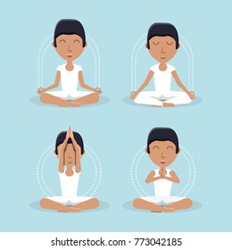 Meditation design concept 