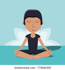 Meditation design concept 