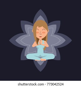Meditation design concept 