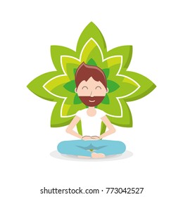 Meditation design concept 