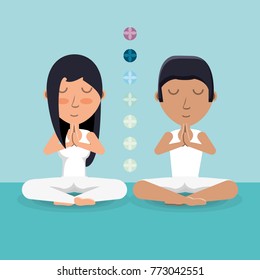 Meditation design concept 