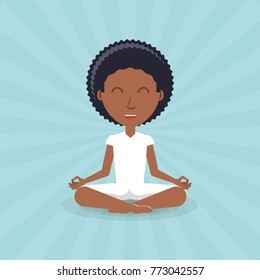 Meditation design concept 