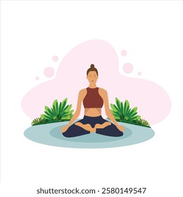 Meditation Essay eps file vector