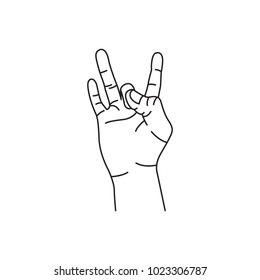 Meditation hand sign illustration vector isolated