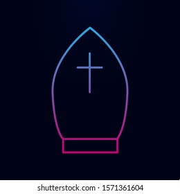 Meditation hands nolan icon. Simple thin line, outline vector of religion icons for ui and ux, website or mobile application