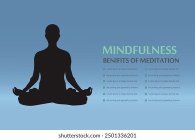 Meditation health benefits for body infographic