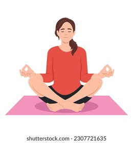 Meditation health benefits for body, mind and emotions, vector infographic with icons set. Flat vector illustration isolated on white background