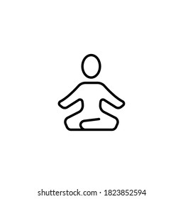 Icono de línea delgada simple medidor ilustración vectorial