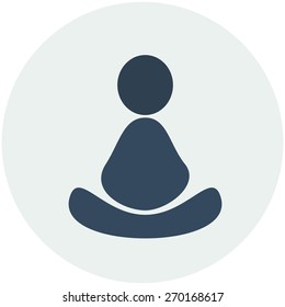 Meditation Icon Images, Stock Photos & Vectors | Shutterstock