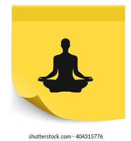 Meditation icon. 