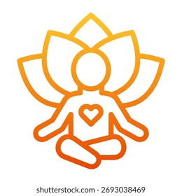 Elemento De Icono De Meditación Para Diseño Y Vector