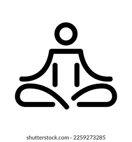 meditation icon or logo isolated sign symbol vector illustration - high quality black style vector icons