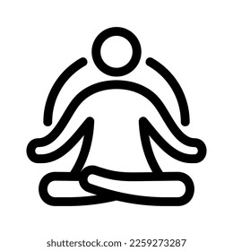 meditation icon or logo isolated sign symbol vector illustration - high quality black style vector icons