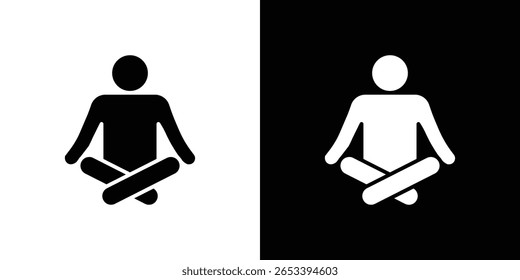 Meditation icon Vector scalable graphics