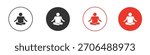 Meditation icon. web vector design